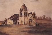 Percy Gray The Carmel Mission (mk42) oil painting reproduction